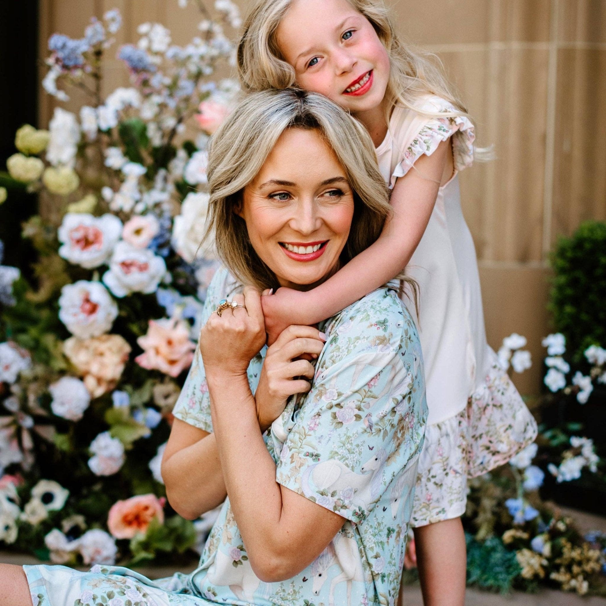 'Field Of Dreams' Dreamweaver Night Shirt - Soft Aqua - The Glamorous Grub