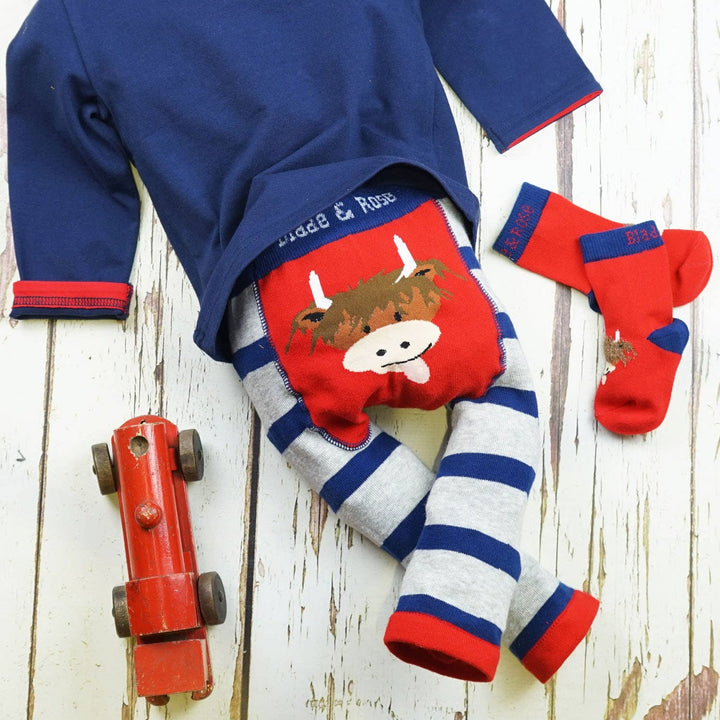 Hamish Highland Cow Leggings - The Glamorous Grub