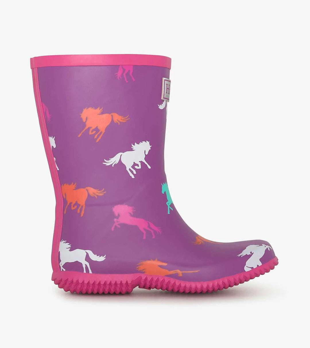 Hatley Girls Leaping Horses Packable Rainboots - The Glamorous Grub