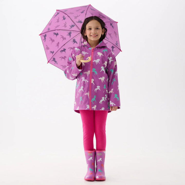 Hatley Leaping Horses Zip - Up Rain Jacket - The Glamorous Grub