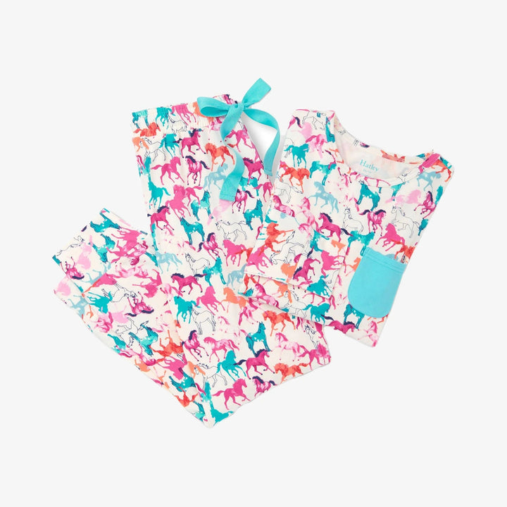 Hatley Pretty Horses Bamboo Pajama Set - The Glamorous Grub