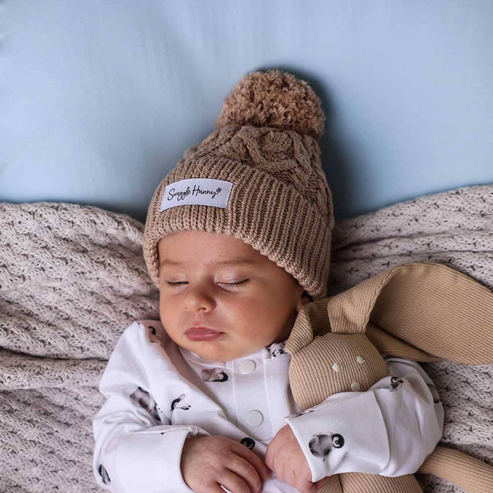 Hazelnut Organic Baby Knit Beanie - The Glamorous Grub