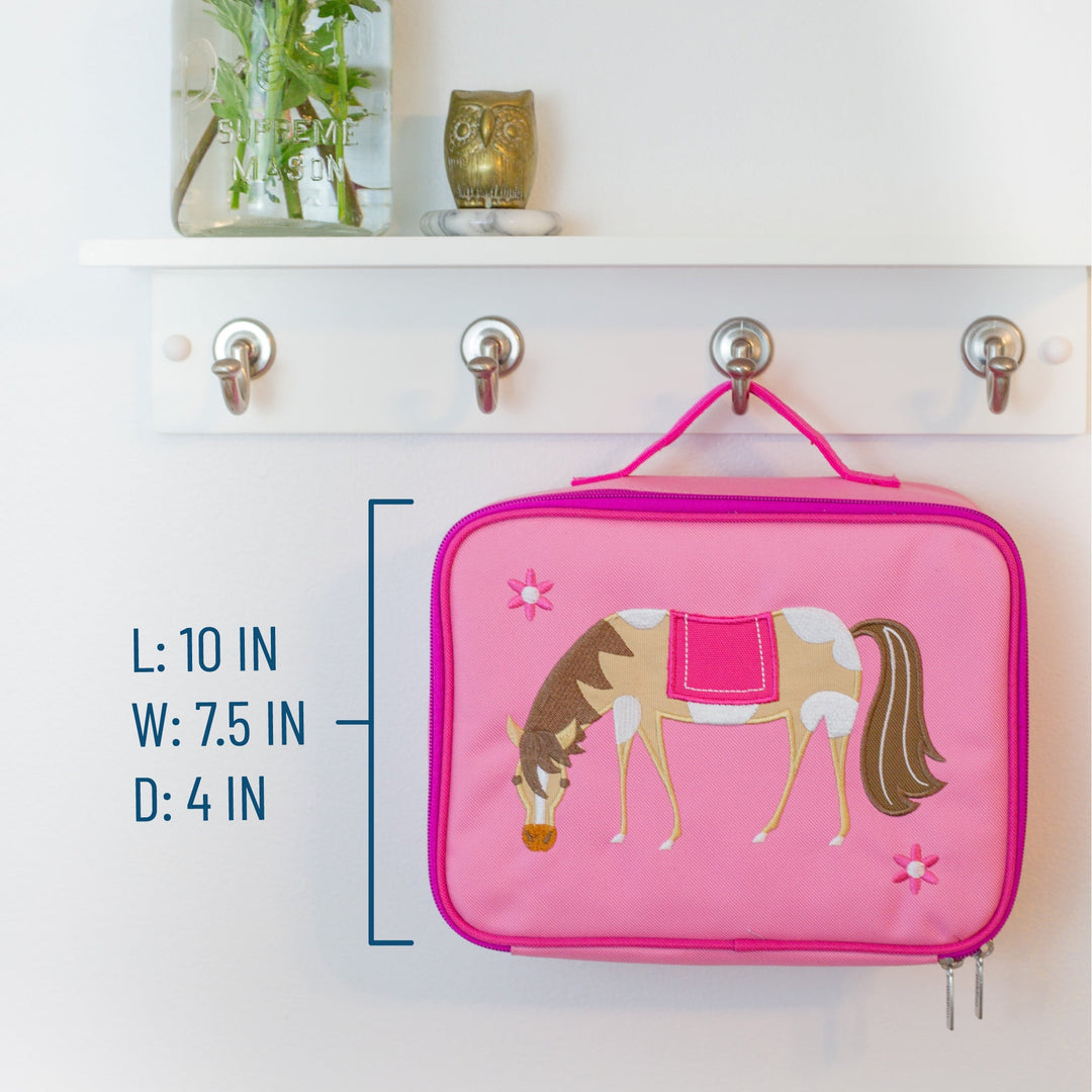 Horse Embroidered Lunch Box - The Glamorous Grub
