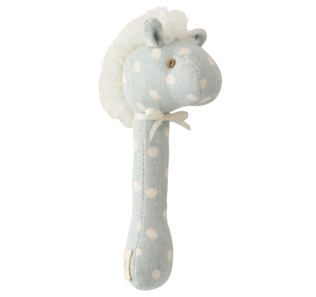 Horse Stick Rattle Duck Egg Blue - The Glamorous Grub