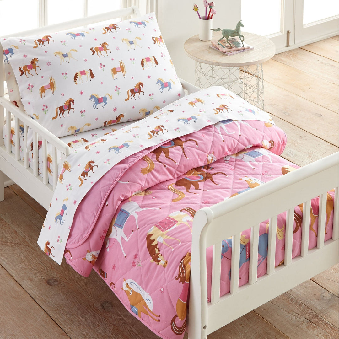 Horses 100% Cotton Bed in a Bag - Toddler - The Glamorous Grub