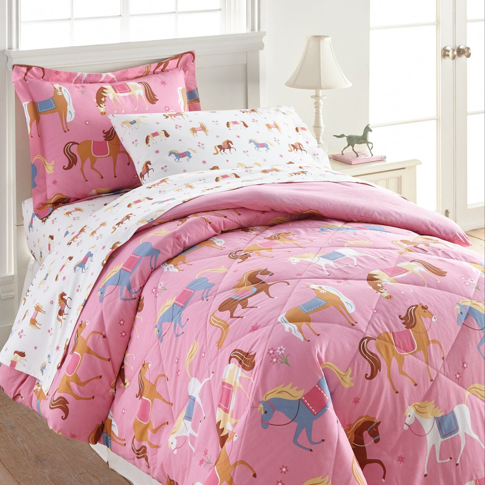 Horses 100% Cotton Sheet Set - Double - The Glamorous Grub