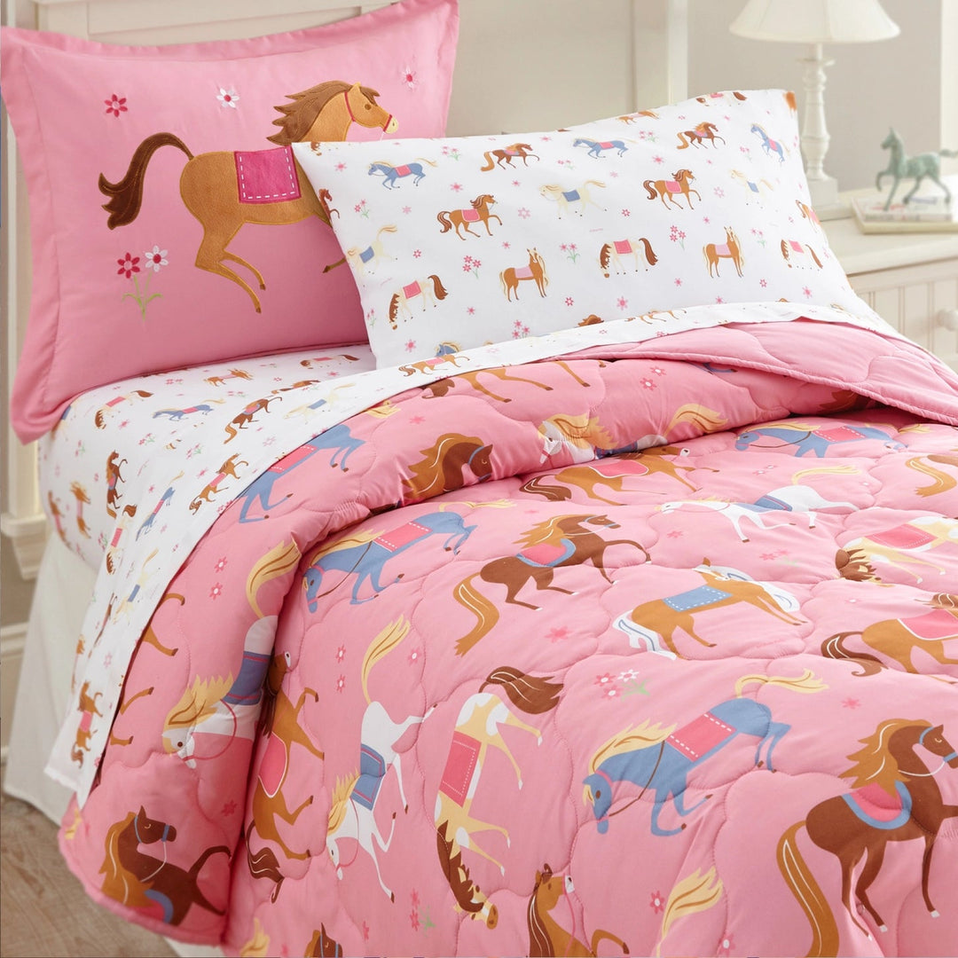Horses 5 Pc 100% Cotton Bed in A Bag - Single - The Glamorous Grub