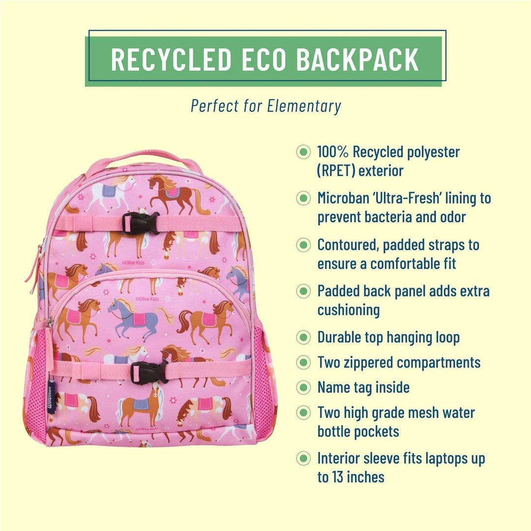 Horses Medium Eco Backpack - COMING SOON - The Glamorous Grub