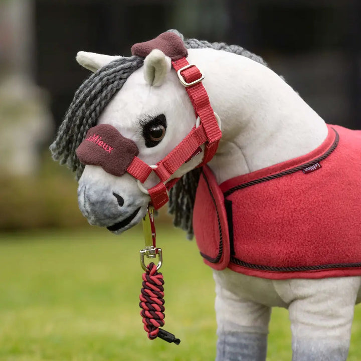 LeMieux Toy Pony Vogue Headcollar and Leadrope Cranberry