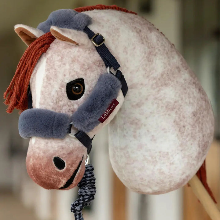 Hobby Horse Comfort Headcollar &amp; Leadrope Navy