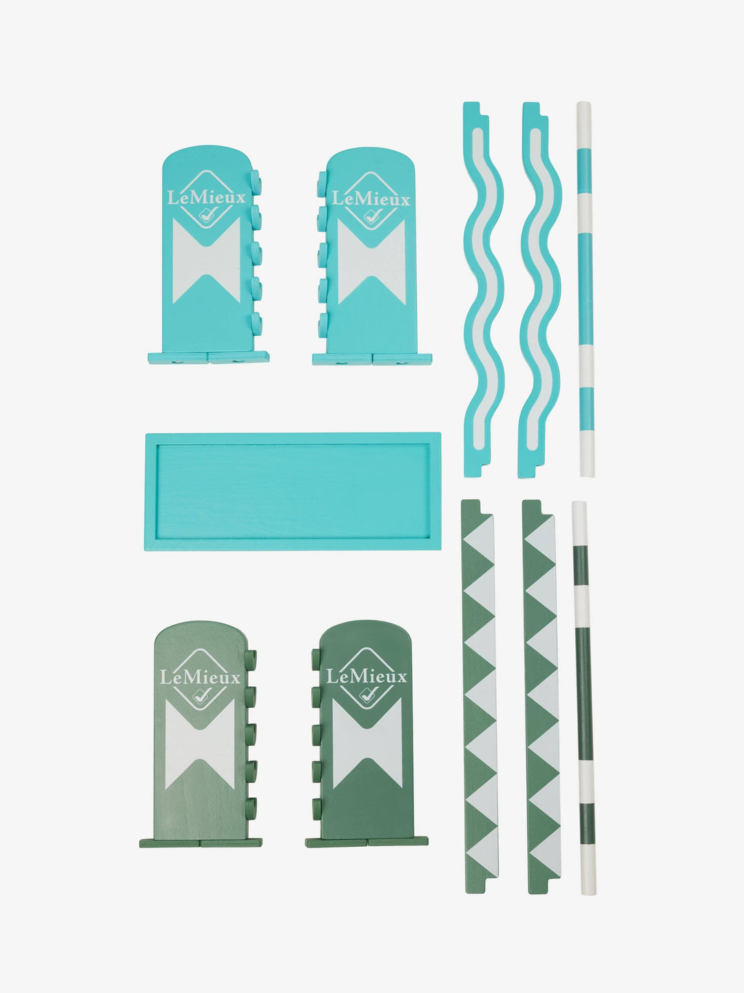 LeMieux Toy Pony Jump Set Azure / Sage / White