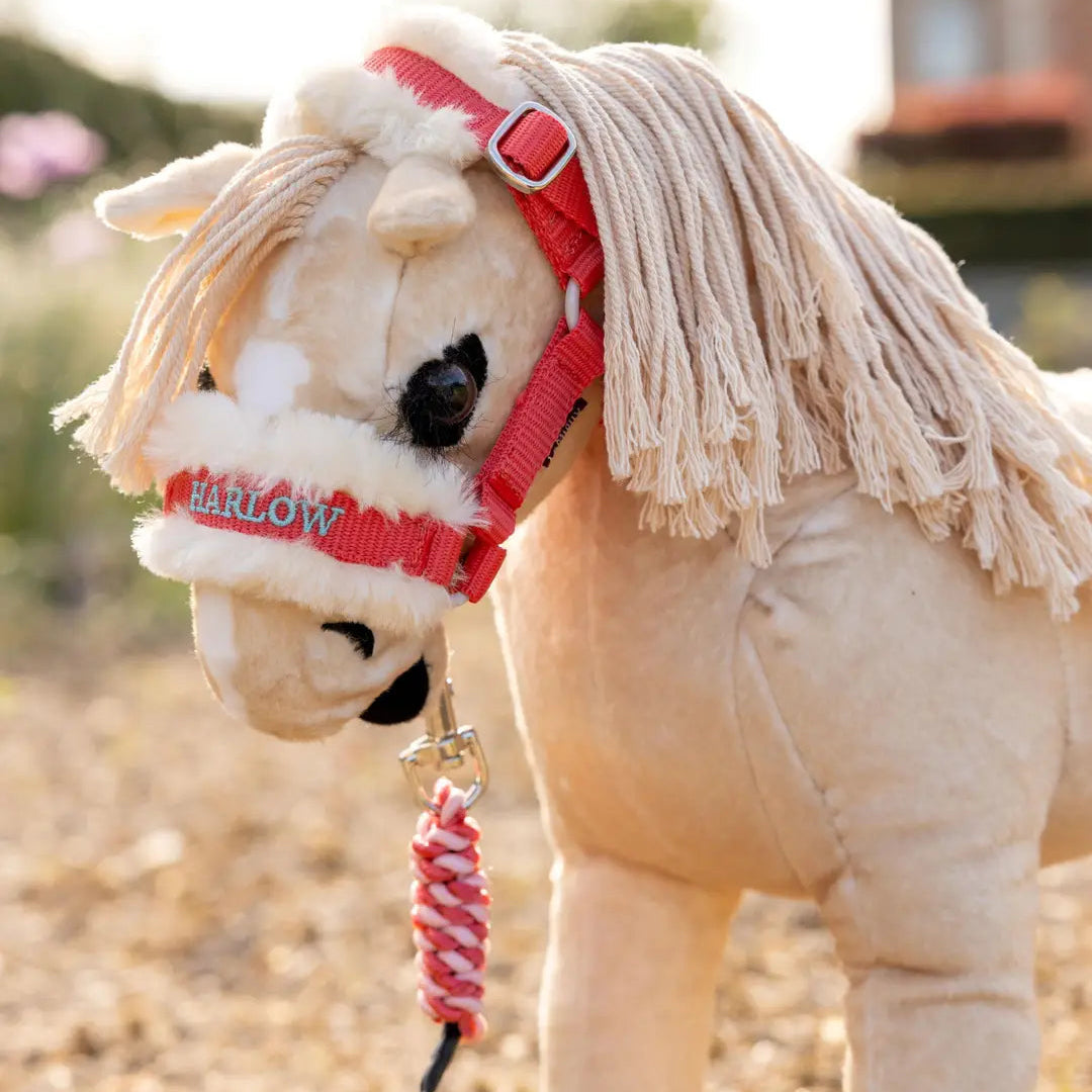 LeMieux Toy Pony Harlow Headcollar and Leadrope Coral Crush