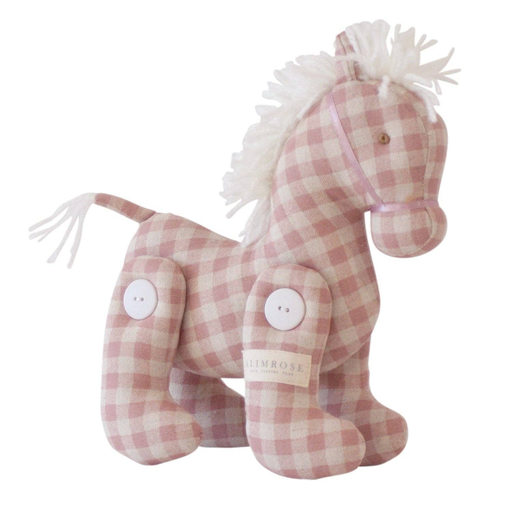 Jointed Pony 22cm Rose Check - The Glamorous Grub
