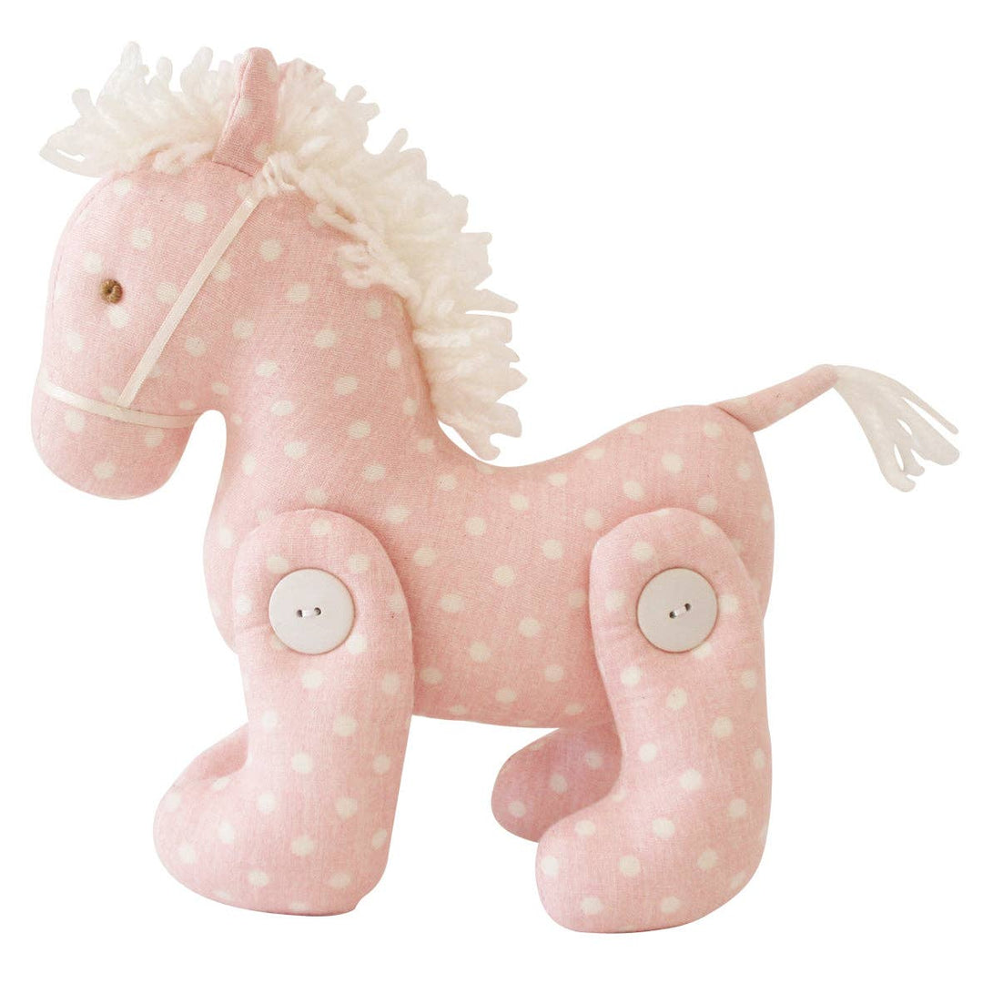 Jointed Pony Pink White Spot - The Glamorous Grub