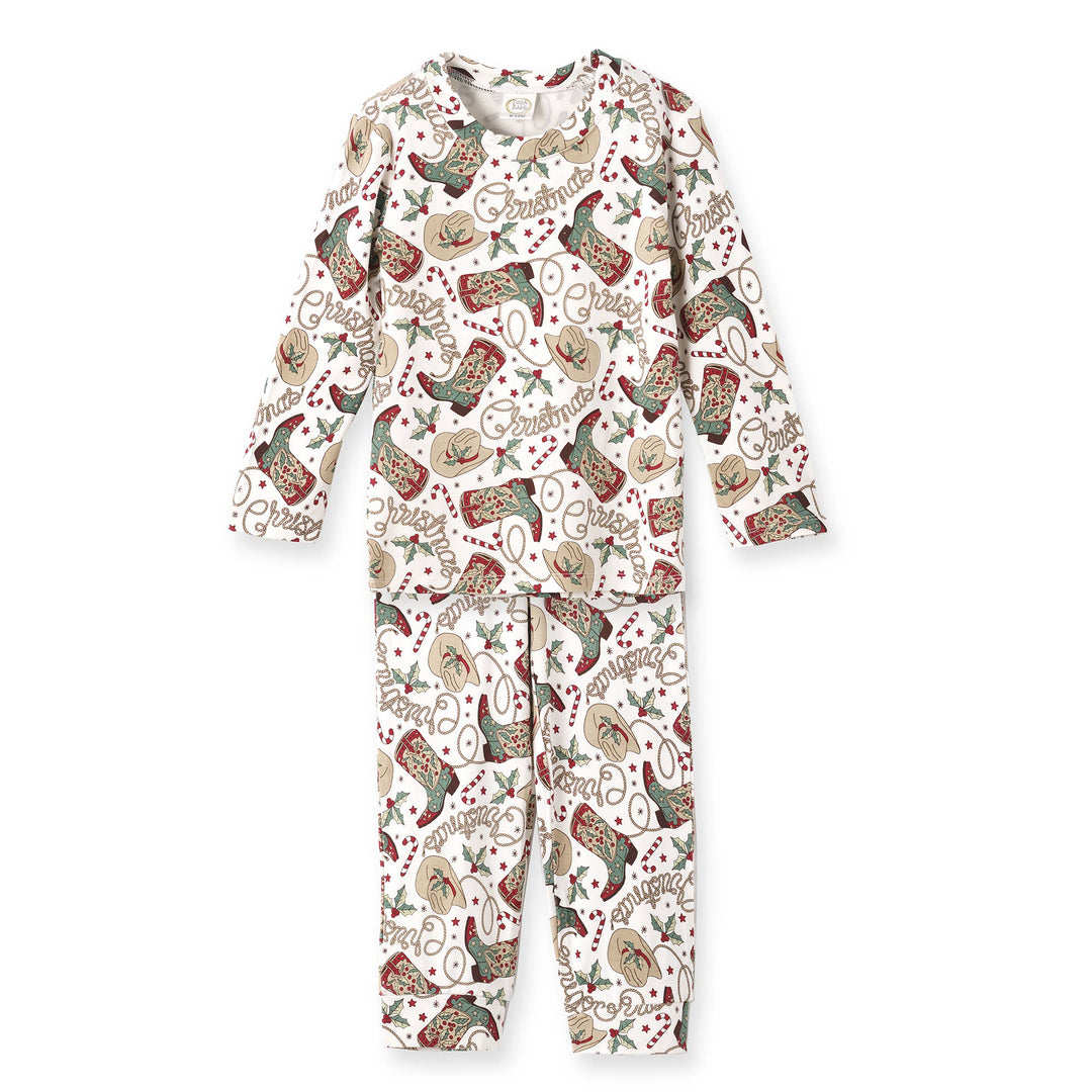 Kids Christmas Boots Pajamas - The Glamorous Grub