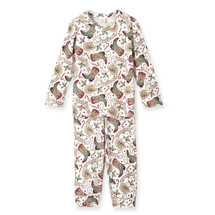 Kids Christmas Boots Pajamas - The Glamorous Grub