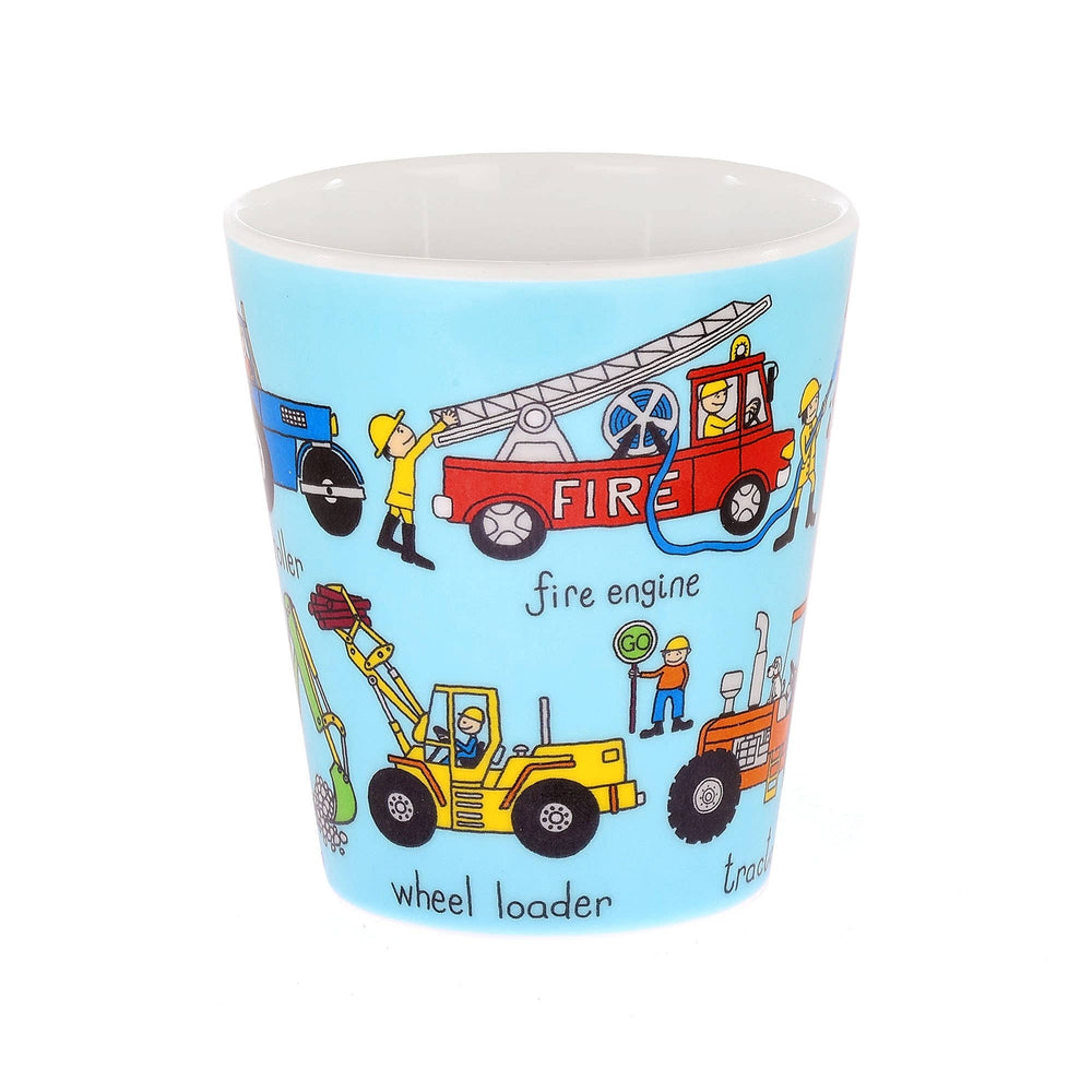 Kids Trucks Melamine Beaker - The Glamorous Grub