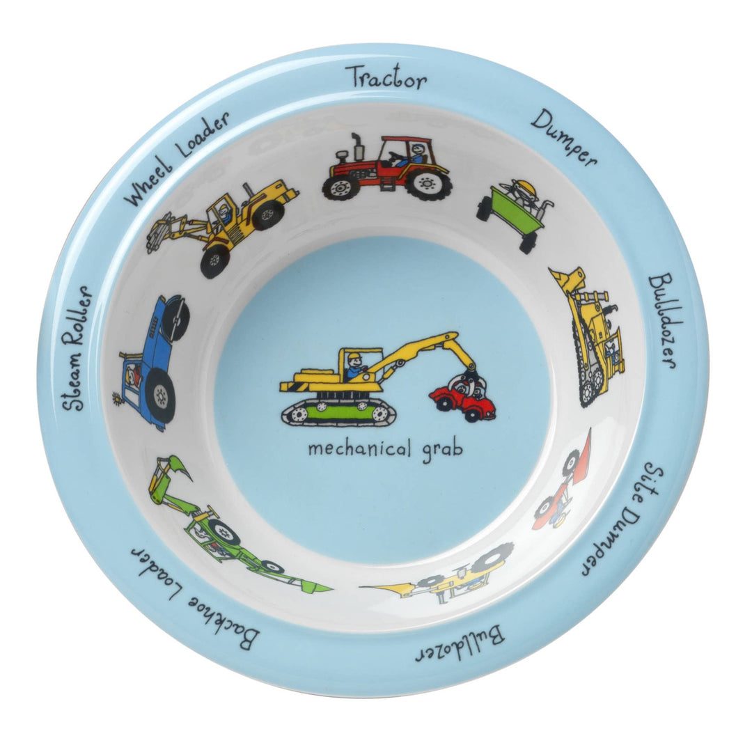 Kids Trucks Melamine Bowl - The Glamorous Grub