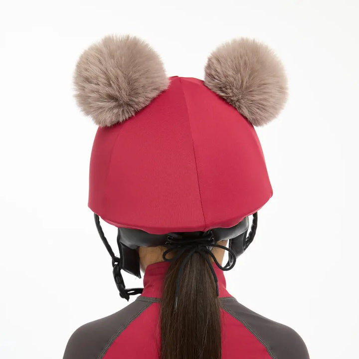 LeMieux Mini Double Pom Hat Silk Ember - The Glamorous Grub