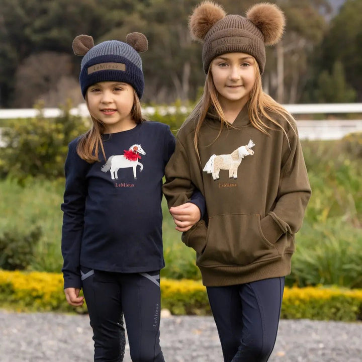 LeMieux Mini Jessie Long Sleeved Top - Navy - The Glamorous Grub