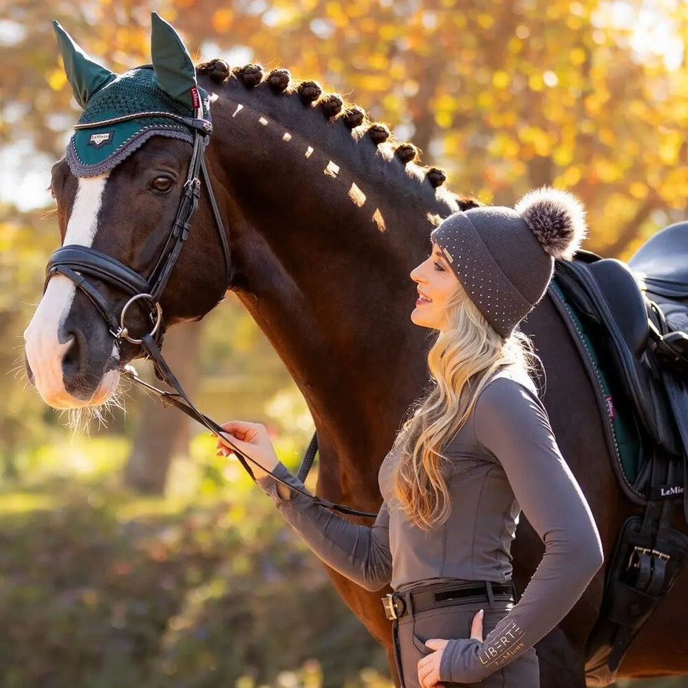 LeMieux Sparkle Beanie - Graphite - The Glamorous Grub