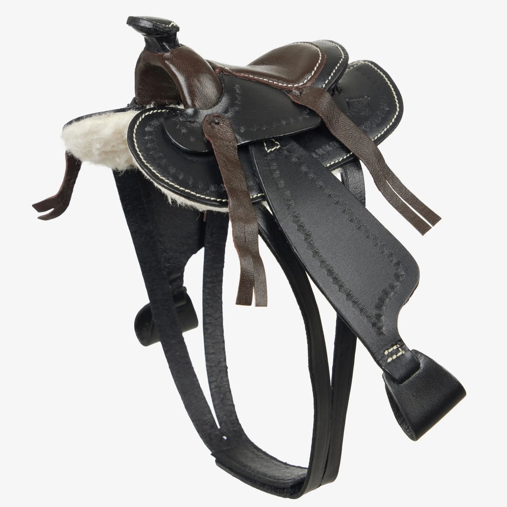 LeMieux Toy Pony Black Western Saddle - The Glamorous Grub