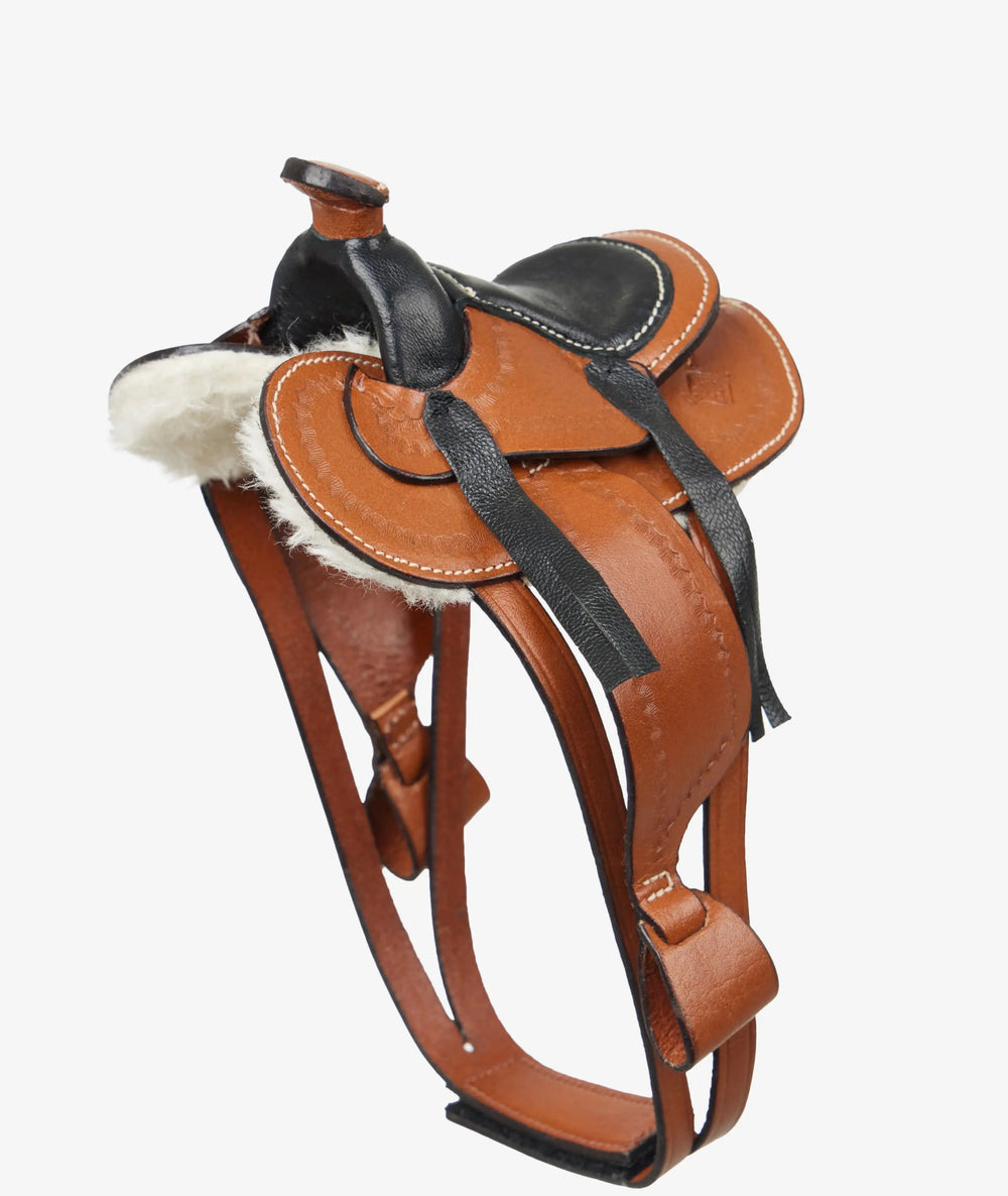 LeMieux Toy Pony Tan Western Saddle - The Glamorous Grub