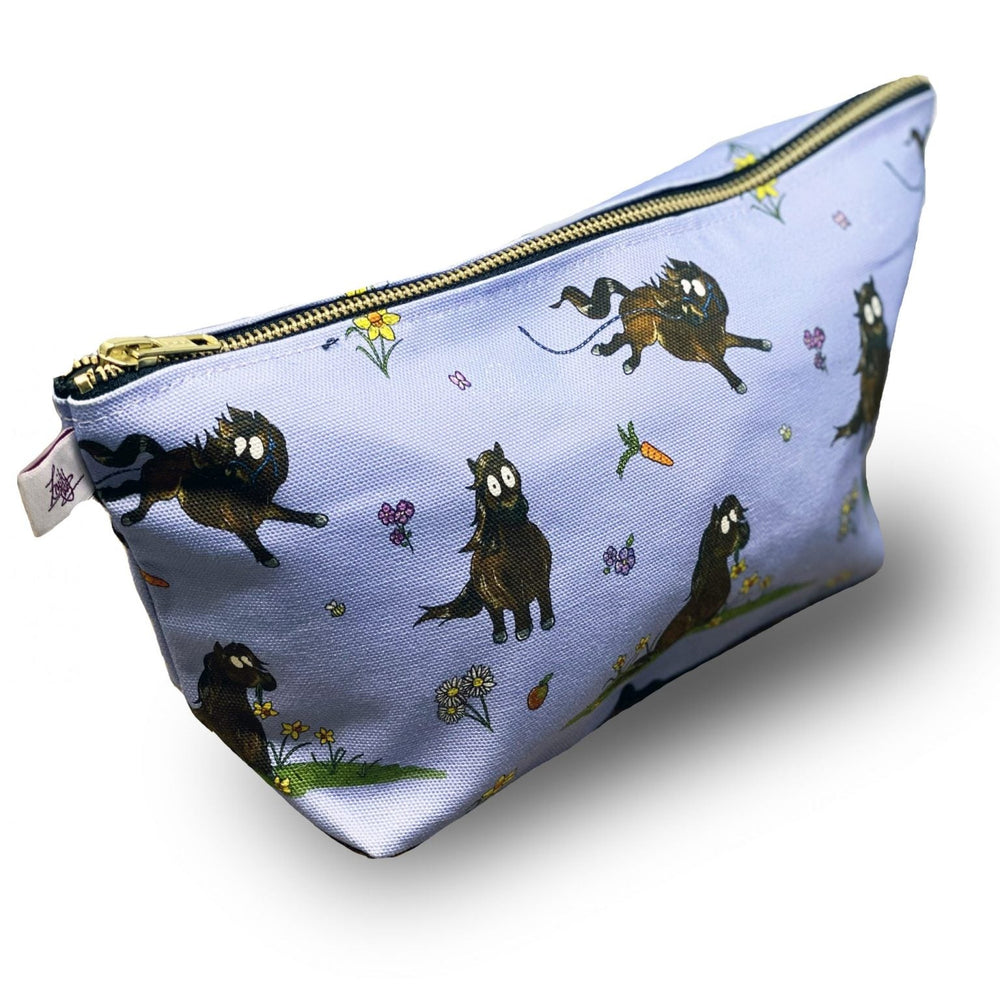 ‘Lilac Shetland Pony’ Wash Bag / Make Up Bag / Pencil Case - The Glamorous Grub