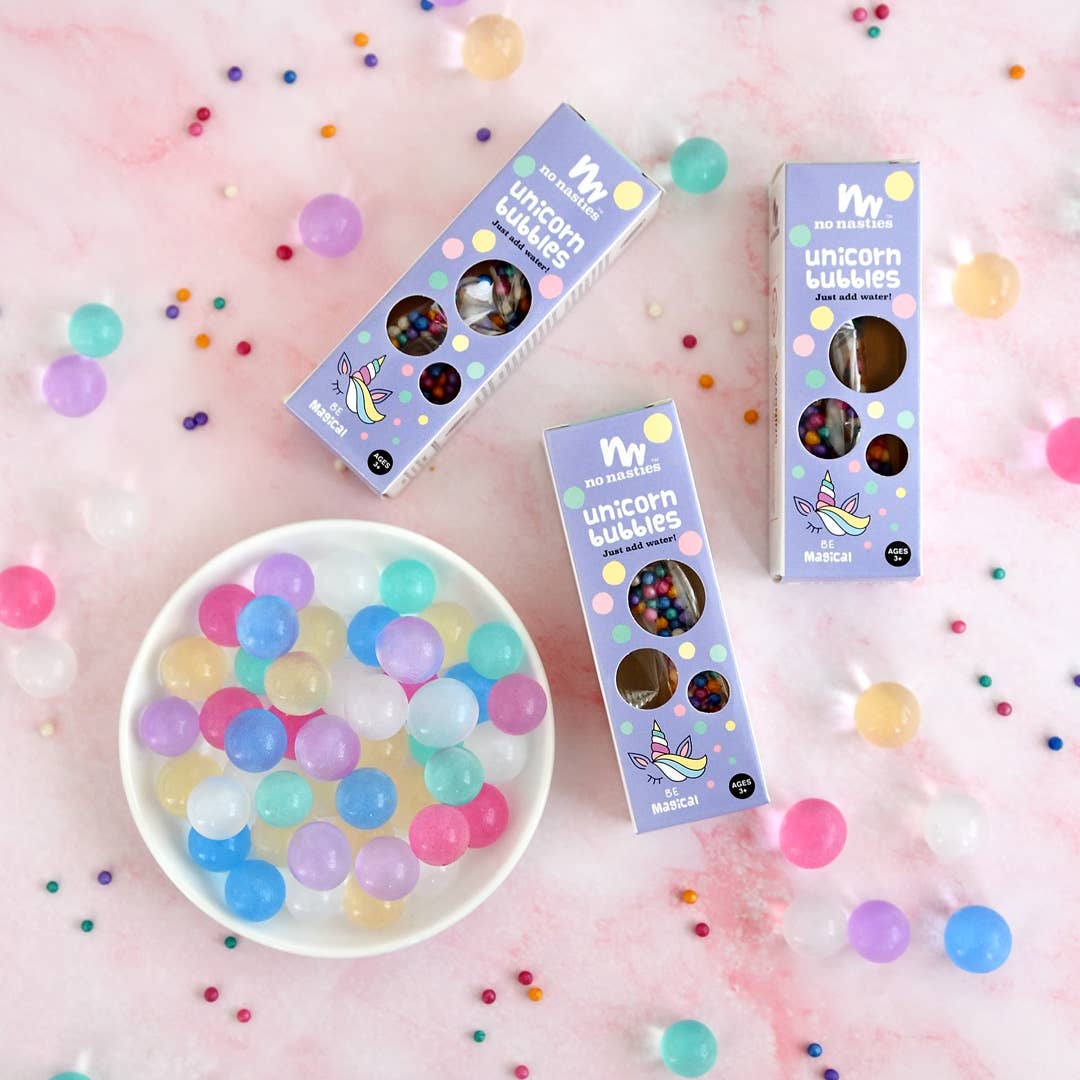 Limited Edition Unicorn Bubbles Biodegradable Waterbeads 10g - The Glamorous Grub