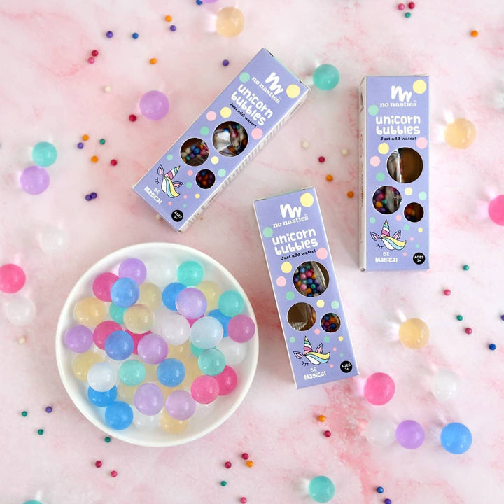 Limited Edition Unicorn Bubbles Biodegradable Waterbeads 10g - The Glamorous Grub