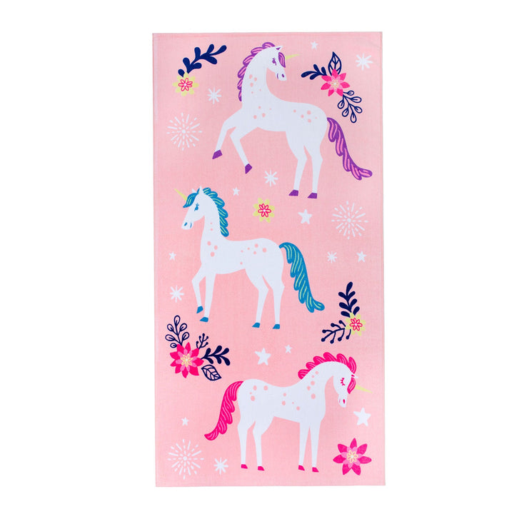 Magical Unicorns Horses 100% Cotton Beach Towel - The Glamorous Grub