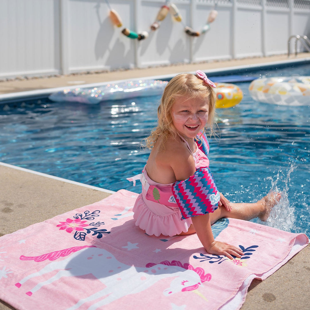 Magical Unicorns Horses 100% Cotton Beach Towel - The Glamorous Grub