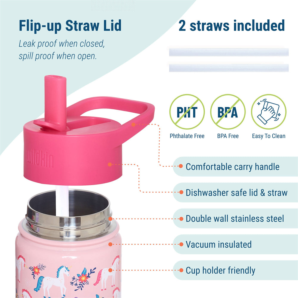 Magical Unicorns Steel Water Bottle - The Glamorous Grub