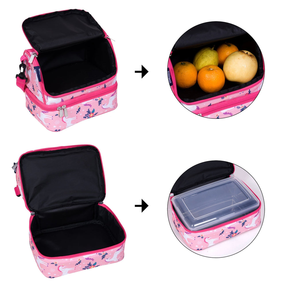 Magical Unicorns Two Compartment Lunch Bag - The Glamorous Grub