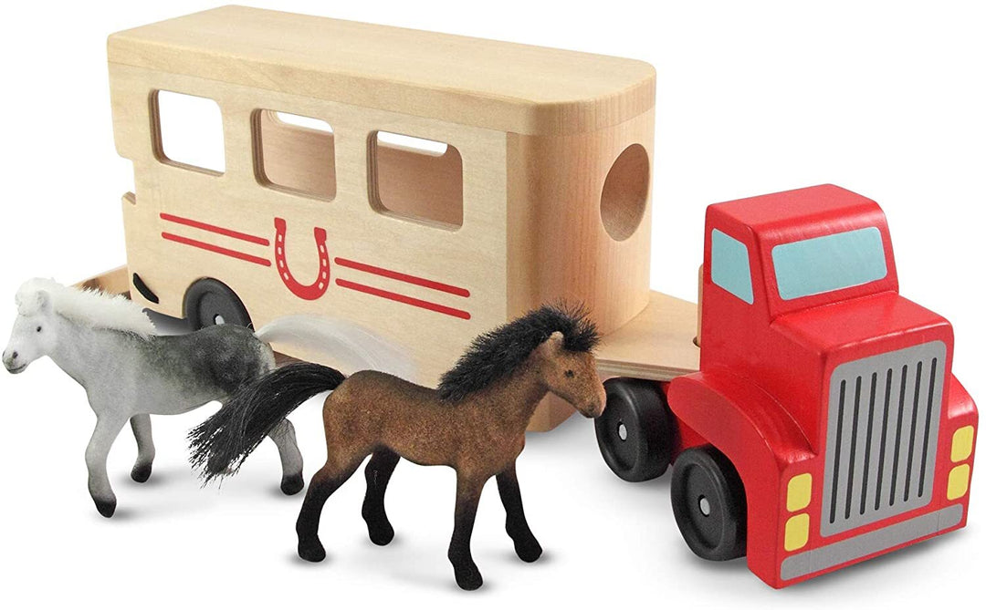 Melissa & Doug Horse Carrier with Horses - The Glamorous Grub