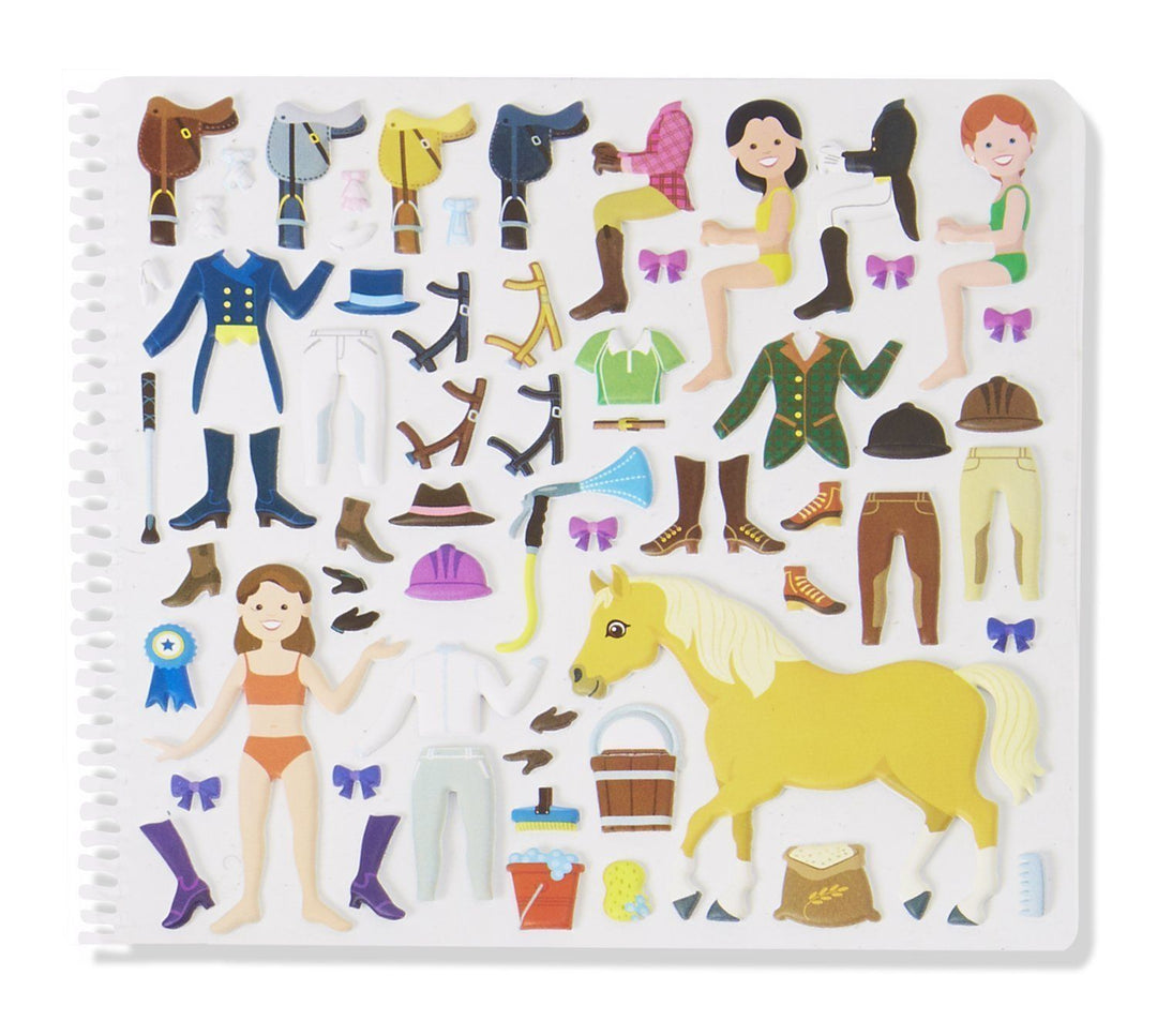Melissa & Doug Riding Club Puffy Sticker Activity Book - The Glamorous Grub