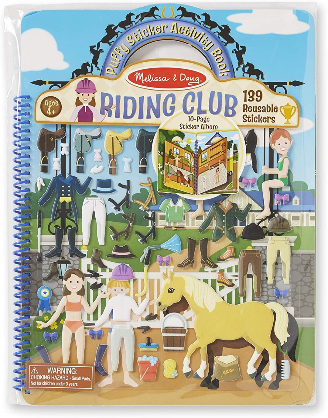 Melissa & Doug Riding Club Puffy Sticker Activity Book - The Glamorous Grub