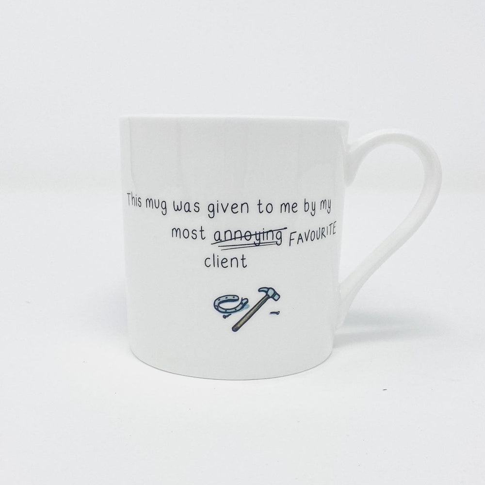 My Favourite Client – Fine Bone China Mug - The Glamorous Grub