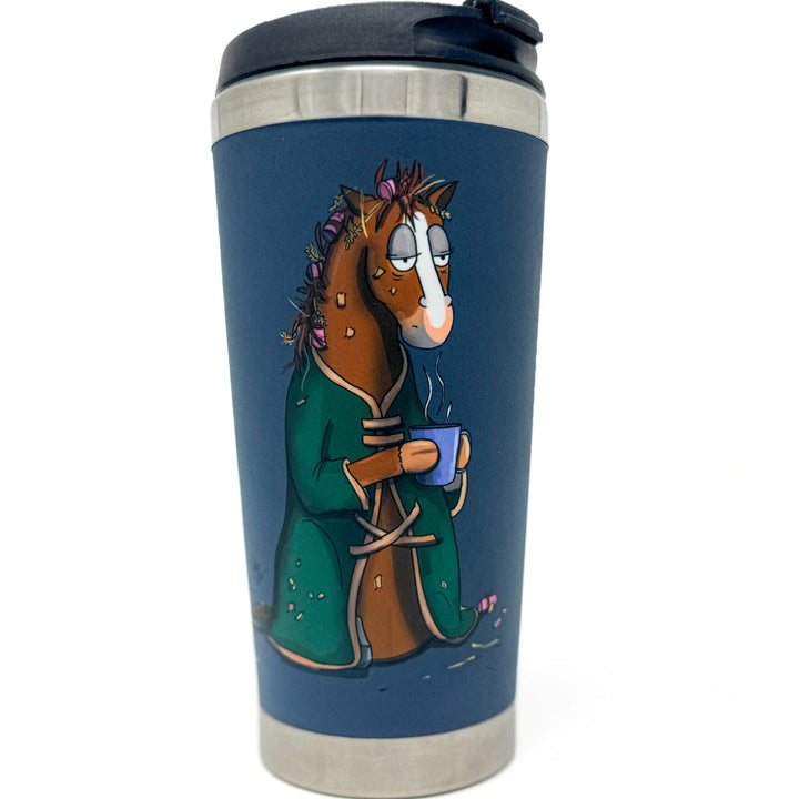 'Not a Morning Pony' Travel Mug - The Glamorous Grub