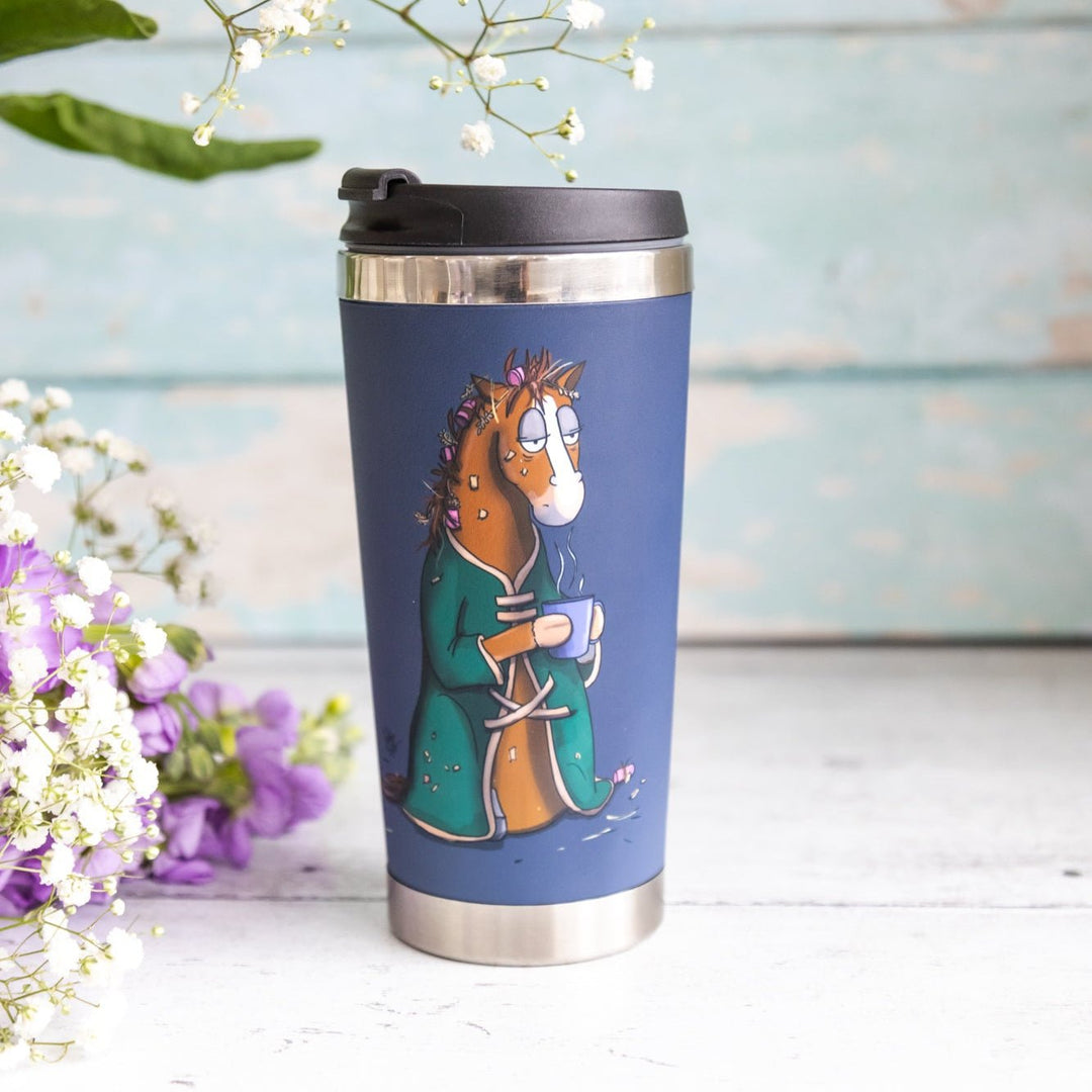 'Not a Morning Pony' Travel Mug - The Glamorous Grub