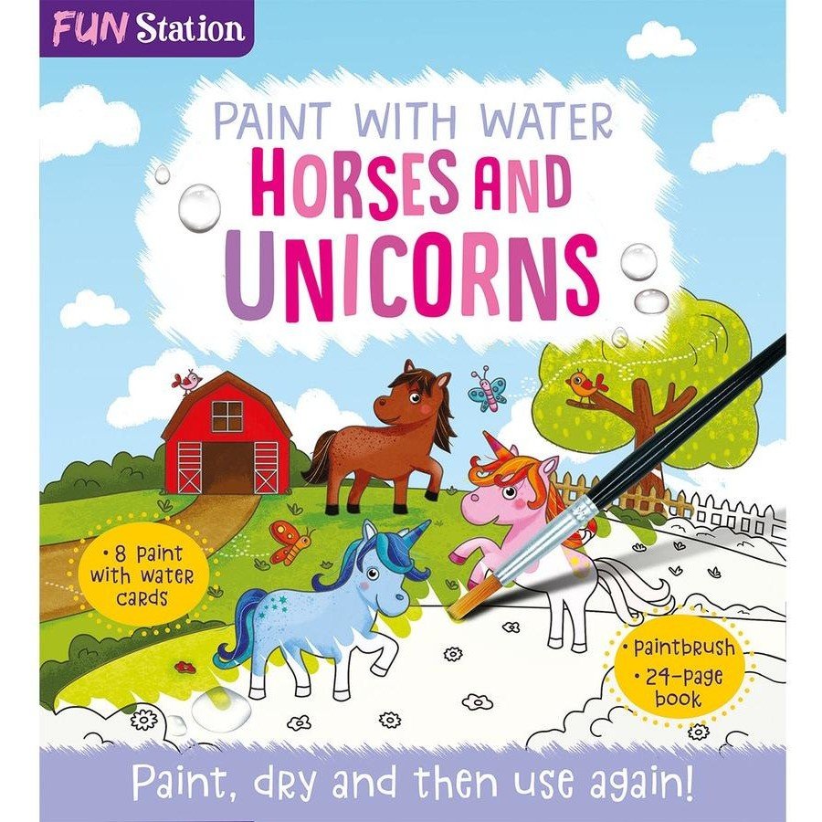 Paint with Water - Horses & Unicorns - The Glamorous Grub