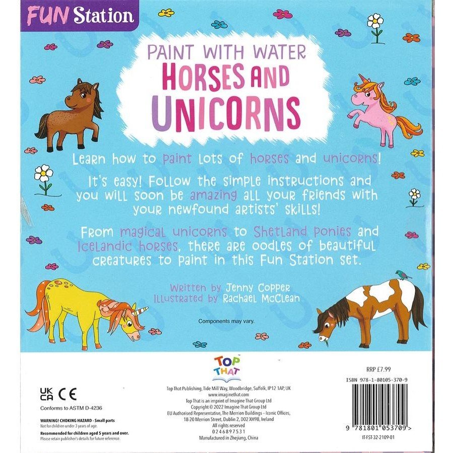 Paint with Water - Horses & Unicorns - The Glamorous Grub