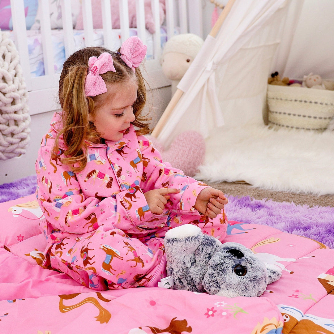 Pink Horse Pajamas - The Glamorous Grub