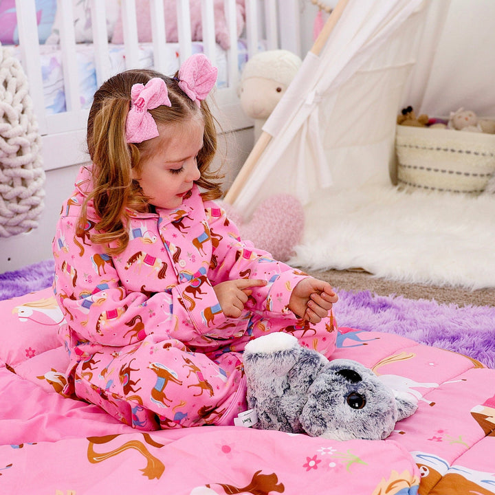 Pink Horse Pajamas - The Glamorous Grub