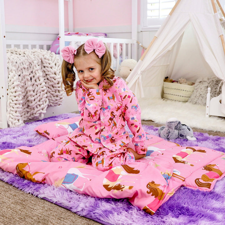 Pink Horse Pajamas - The Glamorous Grub