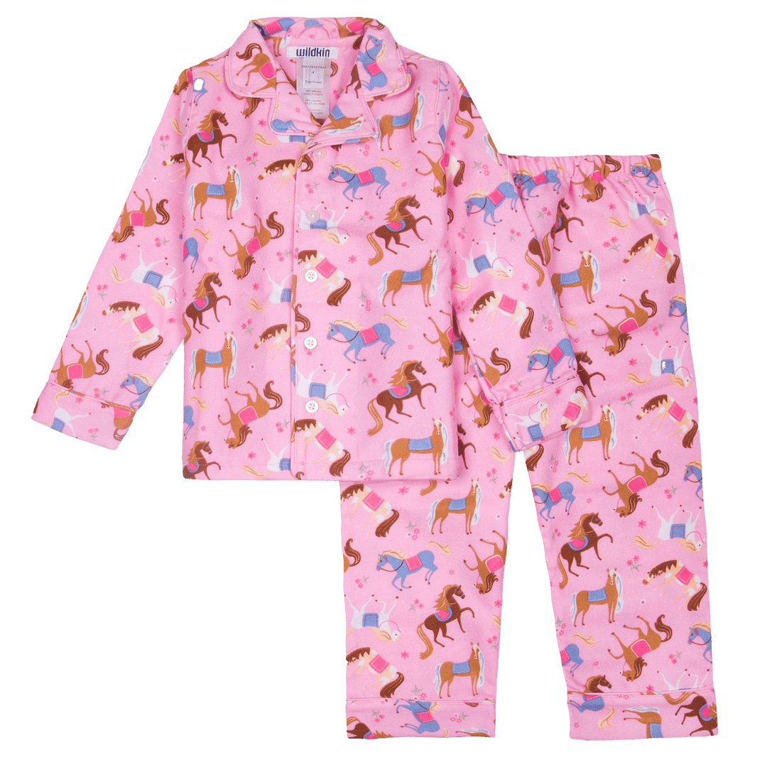 Pink Horse Flannel Pajamas – The Glamorous Grub