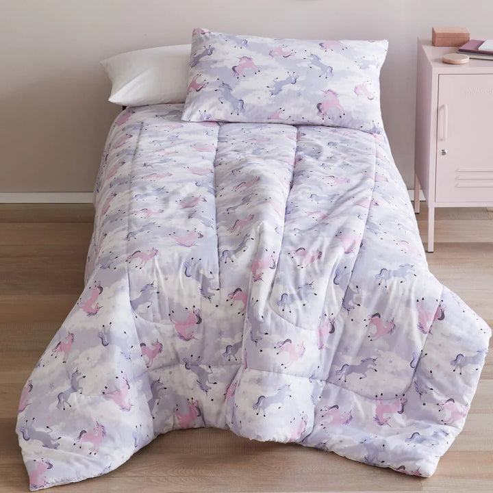 Pink & Purple Unicorns Comforter Set - The Glamorous Grub