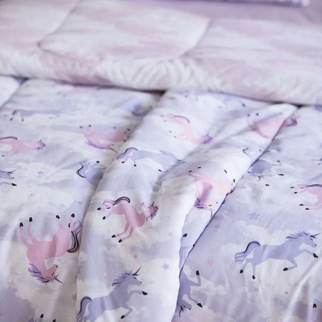 Pink & Purple Unicorns Comforter Set - The Glamorous Grub