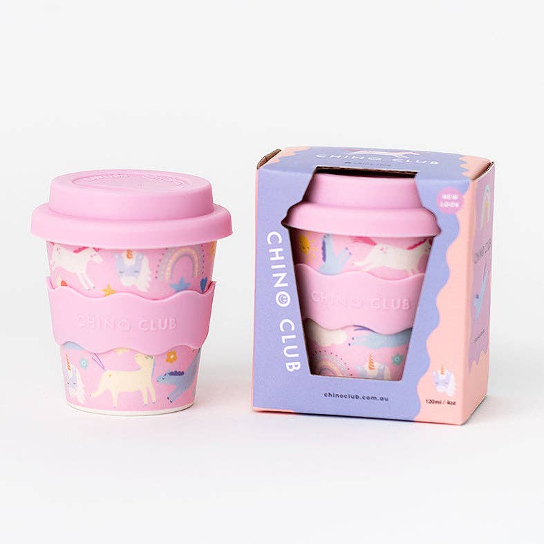 Pink Unicorn Babychino Keep Cup 4oz - The Glamorous Grub