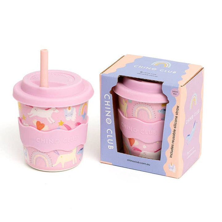 Pink Unicorn Kids Keep Cup 8oz - The Glamorous Grub